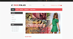 Desktop Screenshot of e-textilis.lt